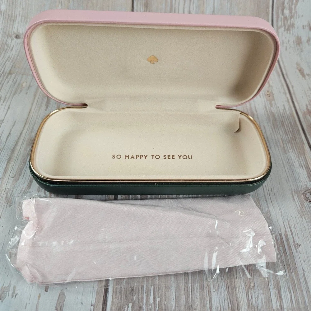 Kate Spade Calley HT8 eyeglasses, transparent pink havana acetate 52‎ 140